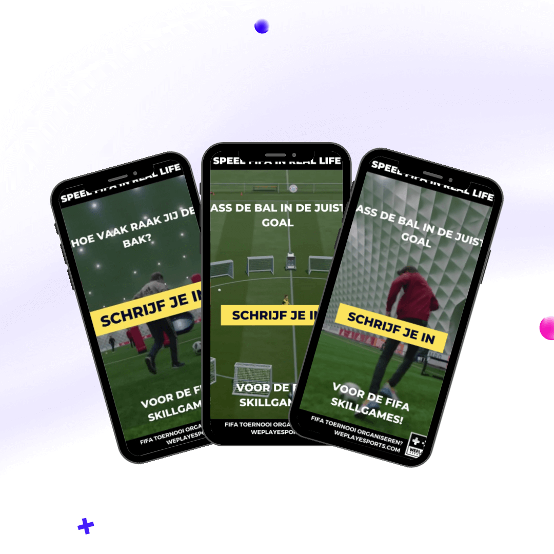 PR-kit die je ontvangt voor een FIFA skillgame event van WePlay United
