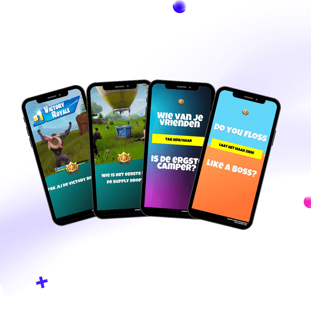 Foto van PR-kit die je krijgt voor een Fortnite toernooi van WePlay United