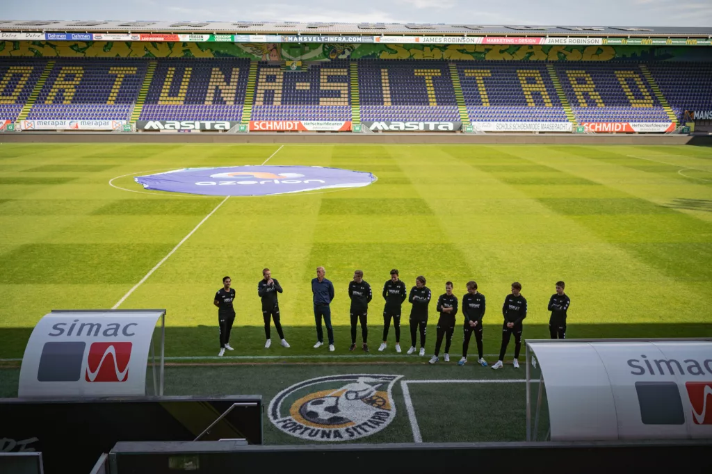 Azerion bedrijfsevent eventmanagers op het veld